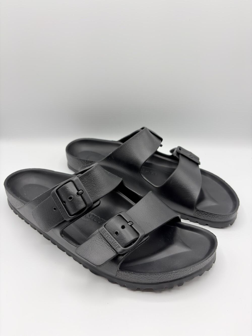 Birkenstock Men's Arizona Essentials EVA Sandals Narrow Sz EU 40 Black Good